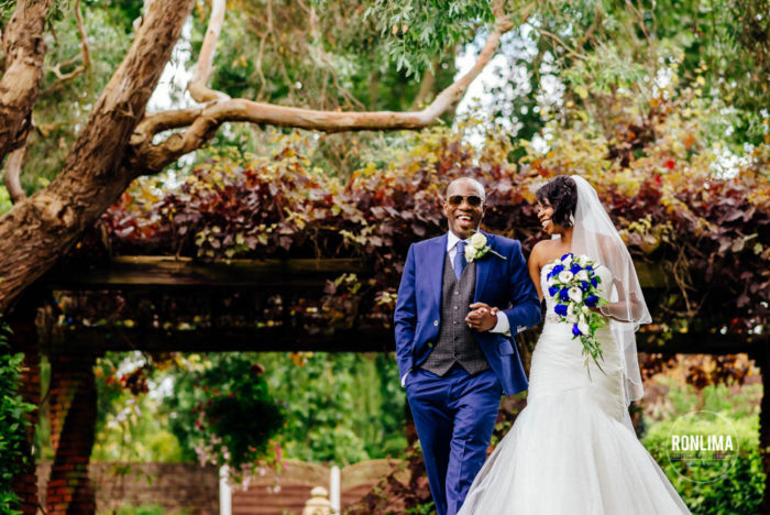 Ensaio dos noivos durante casamento em Londres