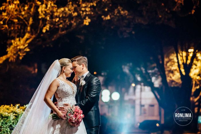 Ensaio dos noivos no casamento