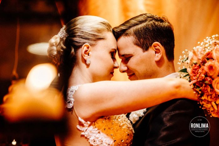 Ensaio dos noivos no casamento