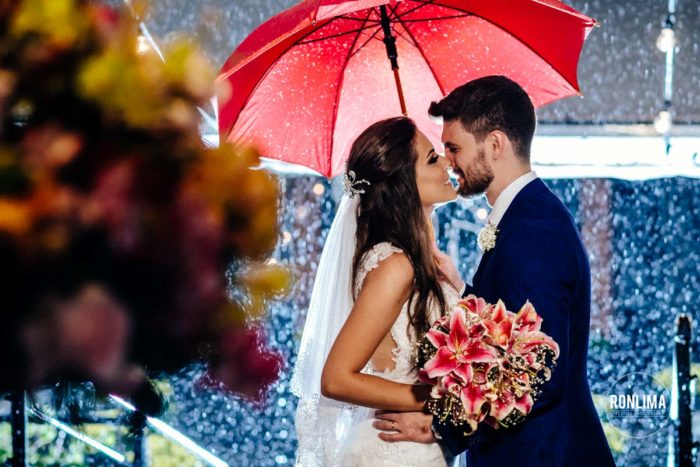 Casamento em dia de chuva