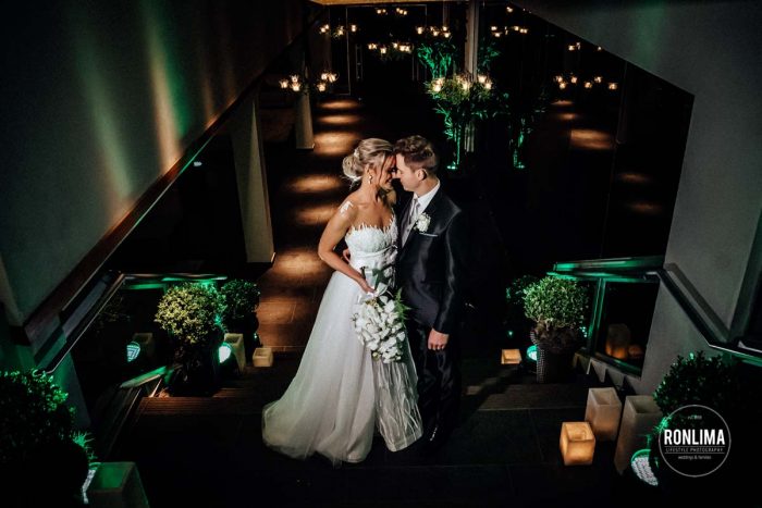 Ensaio dos noivos no dia do casamento em Passo Fundo