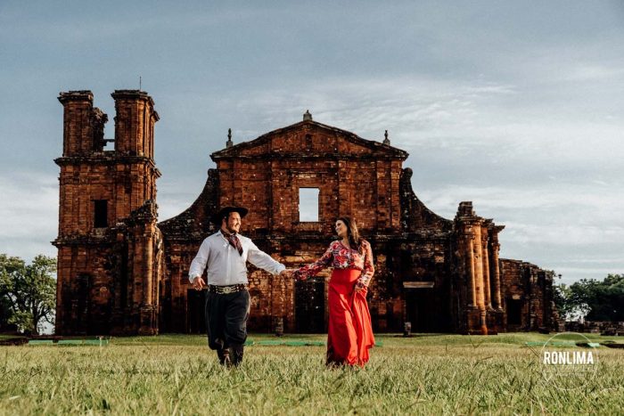 Ensaio Casal nas Missões Jesuítas do Rio Grande do Sul
